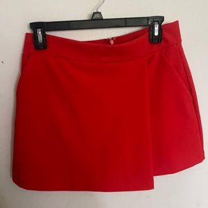Bright red Forever 21 skort size large